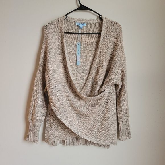 She + Sky Sweaters - New she +sky long sleeve sweater Pullover tan large